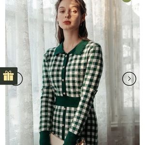 NWT Simple Retro Brielle Checkerboard Dress